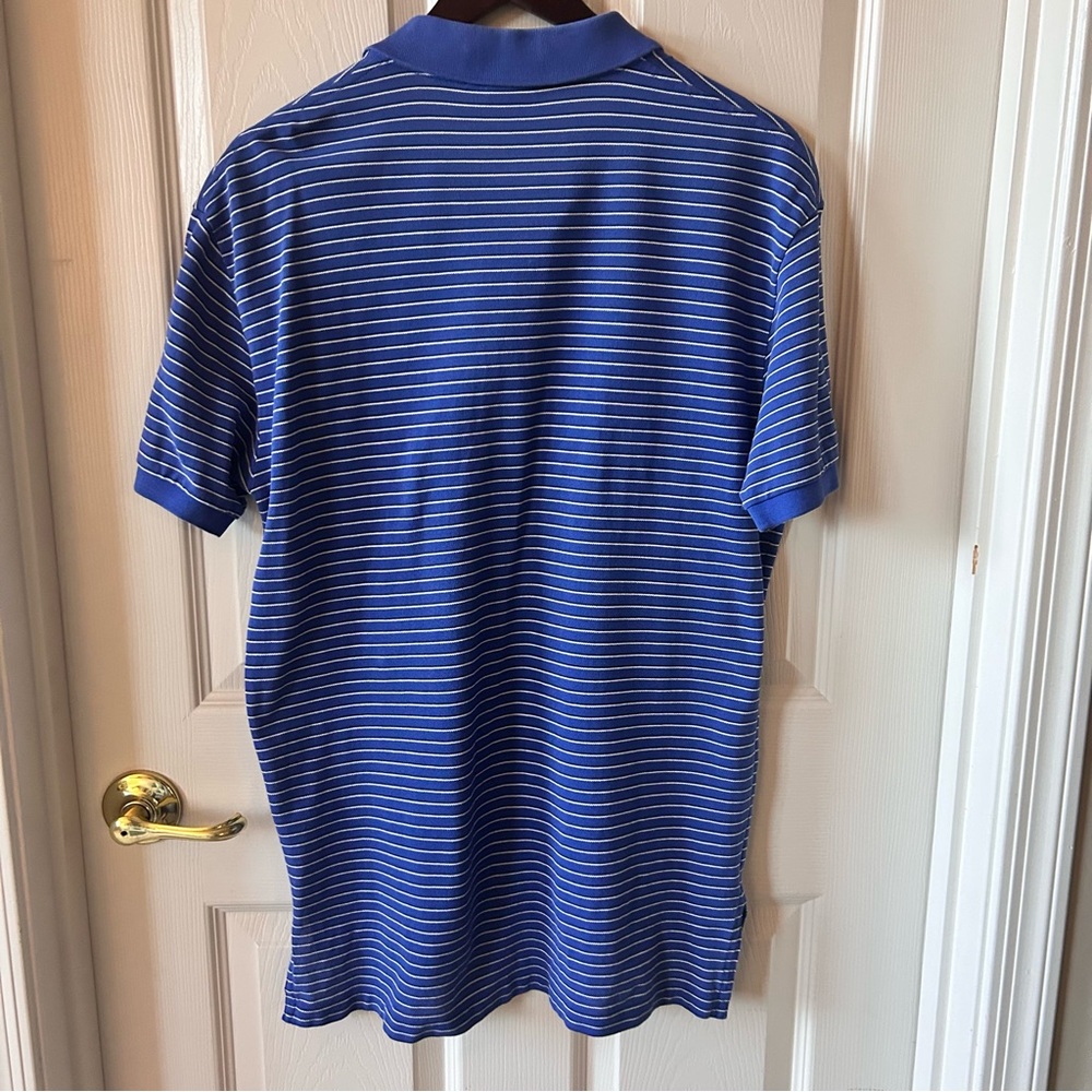 Polo by Ralph Lauren Men’s Blue Striped Polo Shirt , Size M) Preppy Casual - Picture 2 of 5